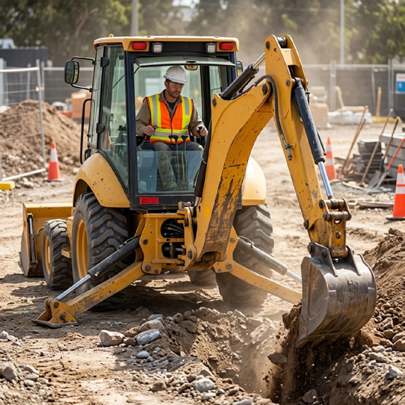 Heavy Equipment Operator at work