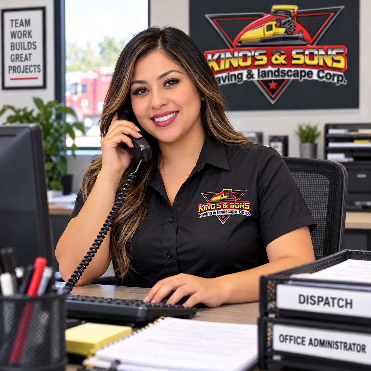 Office Administrator / Dispatcher at work