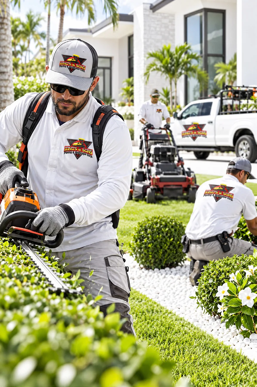 Kinos & Sons landscaping work